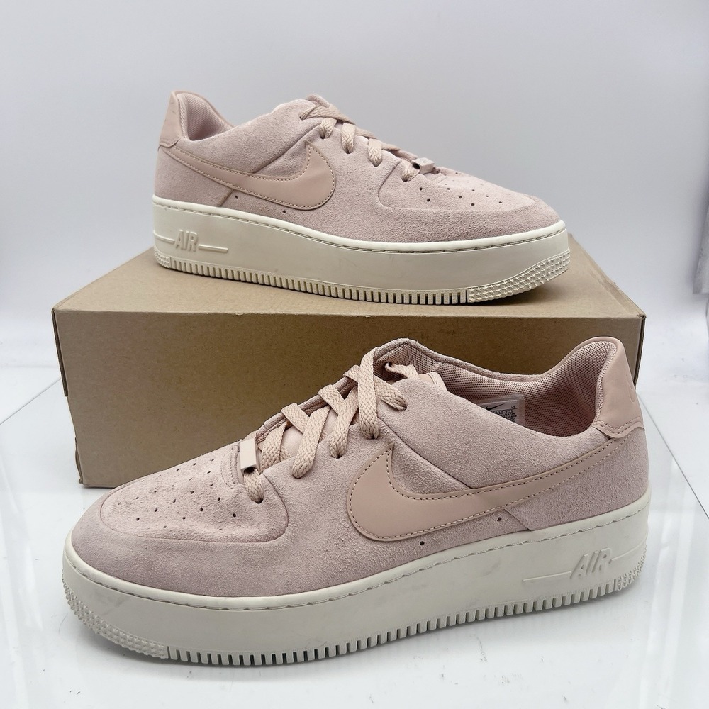 Nike Air Force 1 AR5339-201 Womens Sneakers Sage Beige Pink EU 44.5 US 12